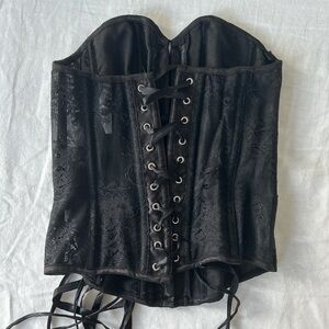 Adore Me Black Lace Corset